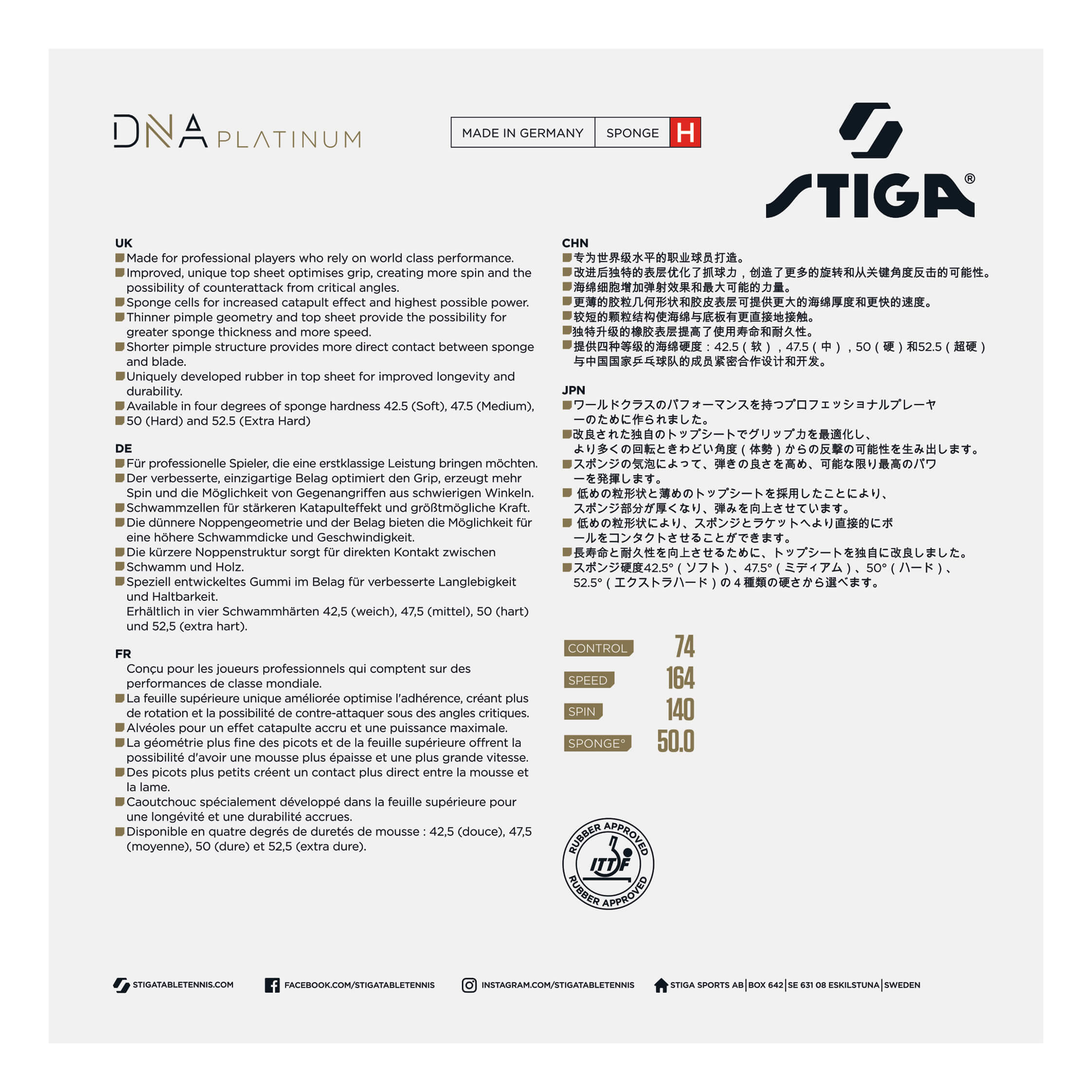 Stiga DNA Platinum H