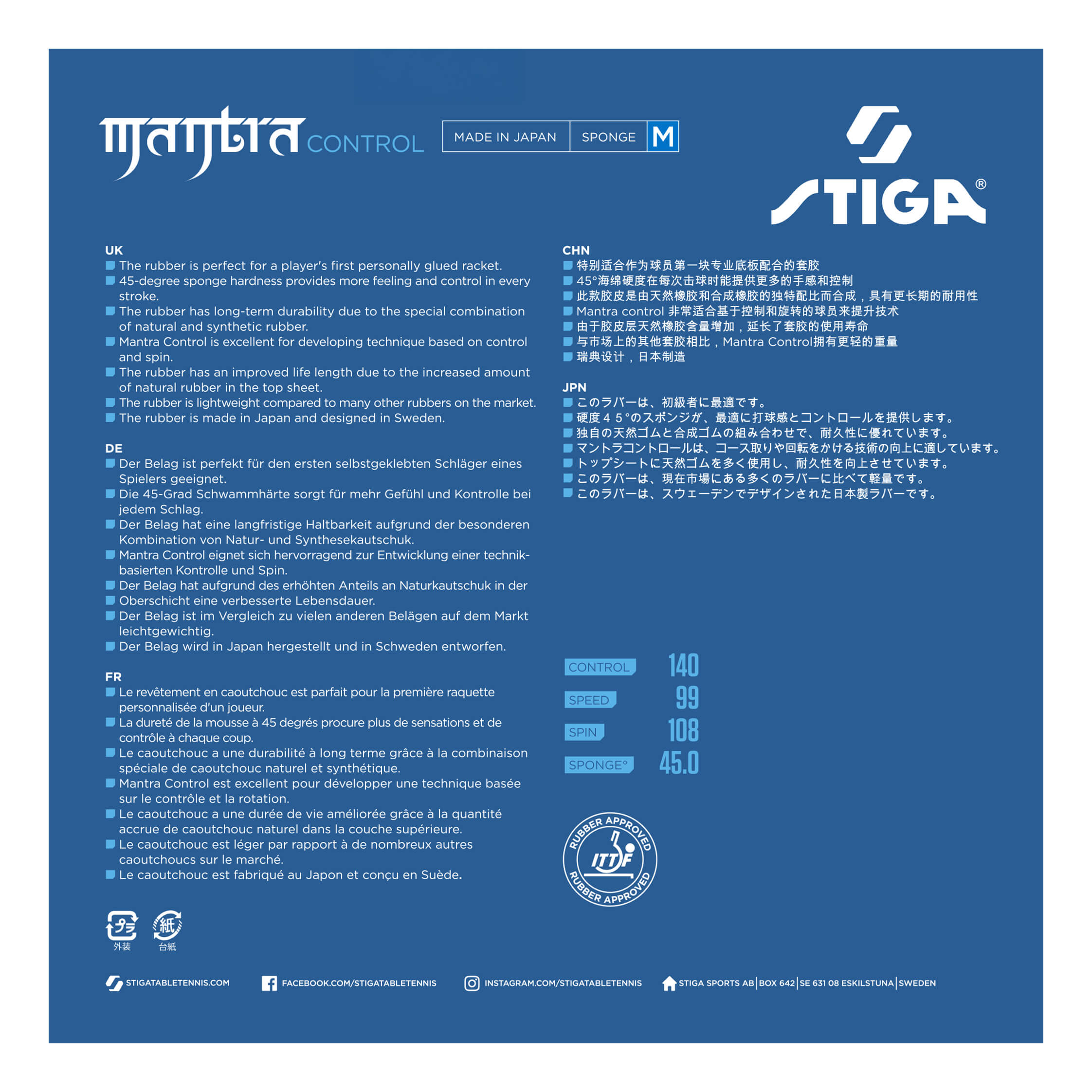 Stiga Mantra Control M