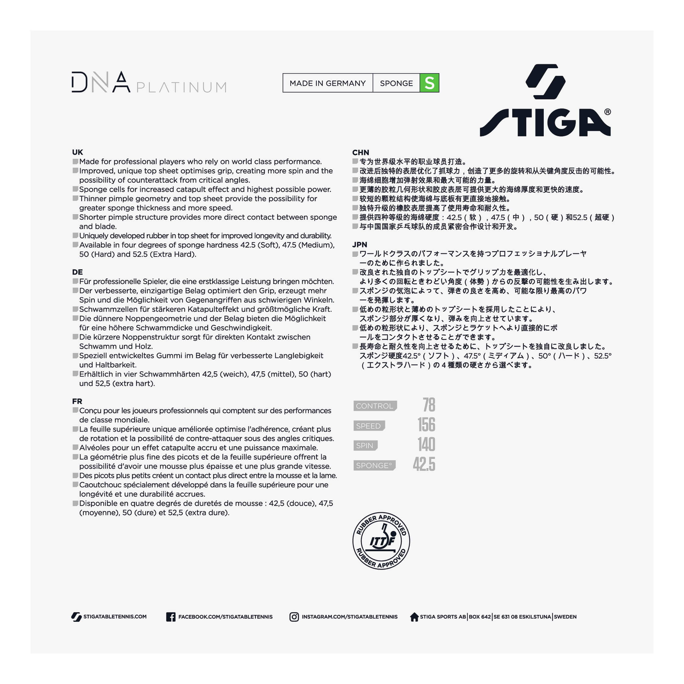 Stiga DNA Platinum S