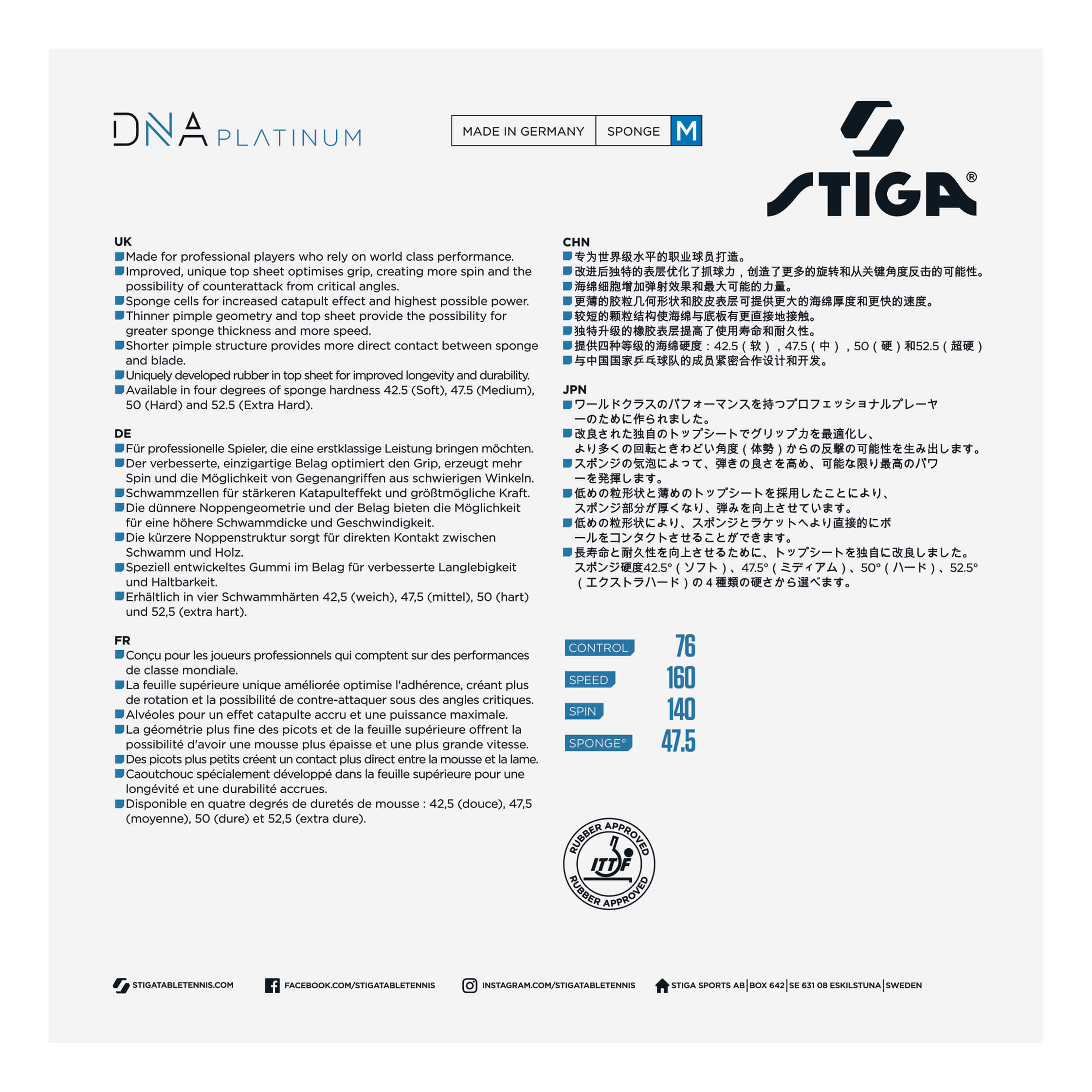 Stiga DNA Platinum M