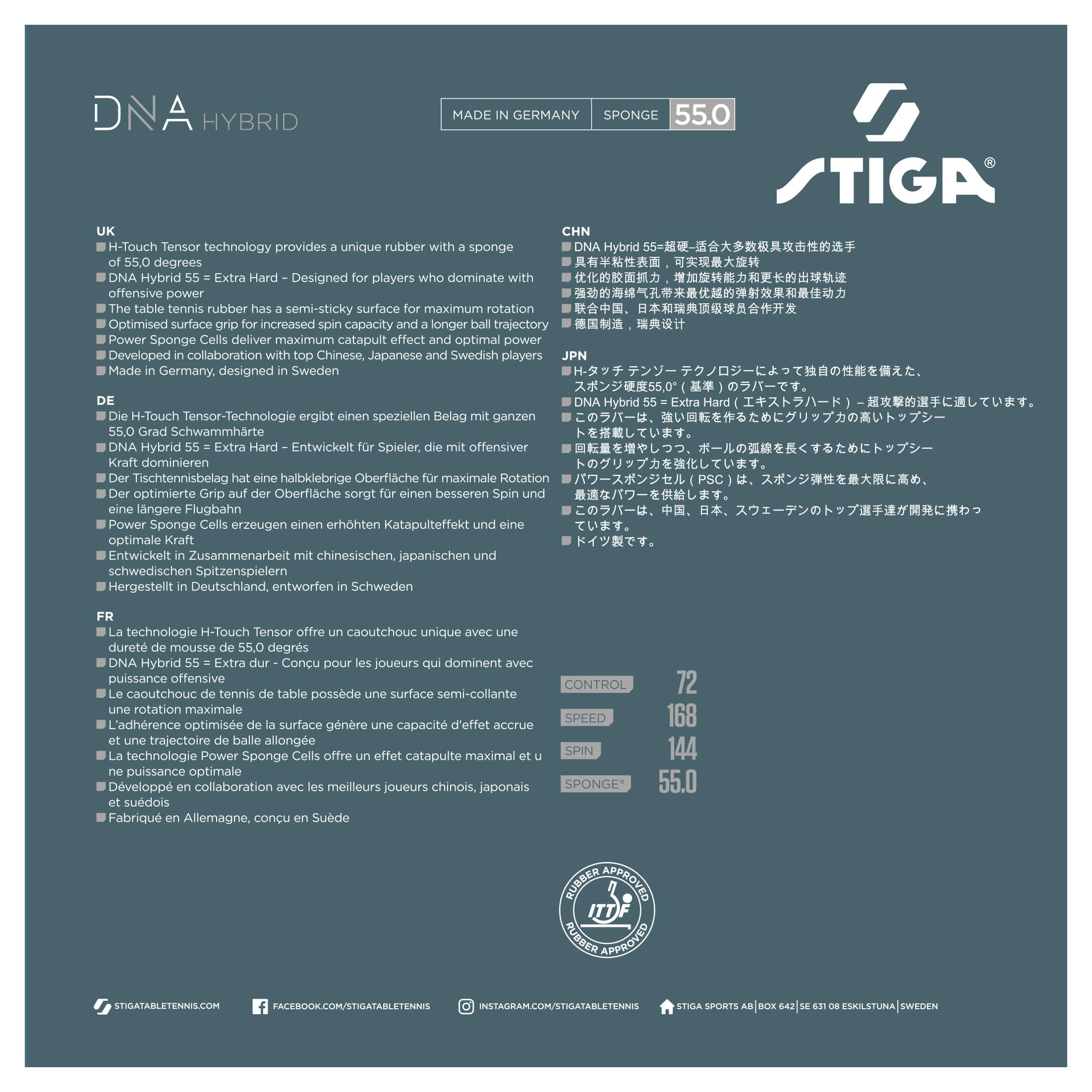 Stiga DNA Hybrid 55